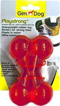 Gimborn Playstrong Kosť z tvrdej Gumy 12cm 1×1 ks, hračka pre psy
