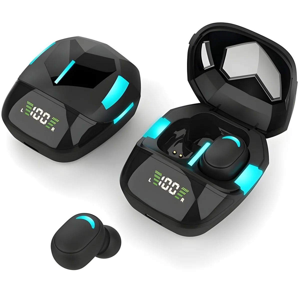 Bezdrôtové slúchadlá - Čierna Herné bluetooth slúchad