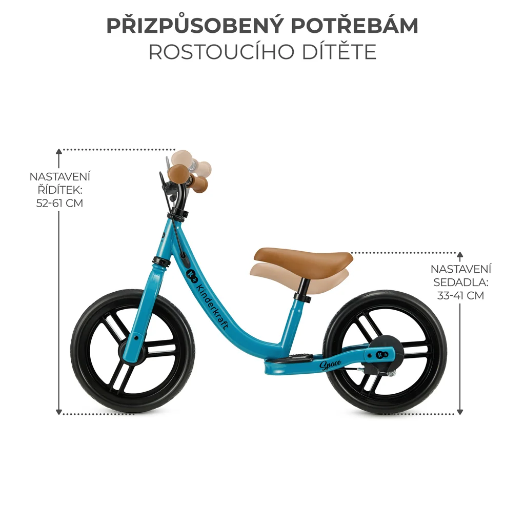 KINDERKRAFT Odrážadlo Space Deep blue 1×1 ks, odrážadlo