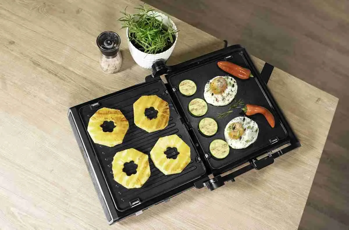 Concept GE3550 Kontaktný gril s teplotnou sondou a vaflovými doskami 1×1kus, kontaktný gril
