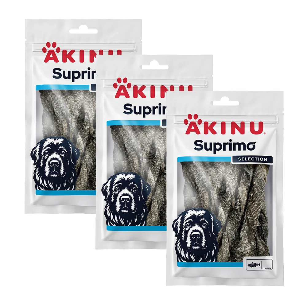 Akinu SUPRIMO SELECTION Tyčinka z treščej kože pre psov 50 g MTP 3 ks