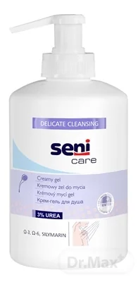 Seni Care Krémový sprchový gél 3% Urea, omega 3,6, 1x300 ml