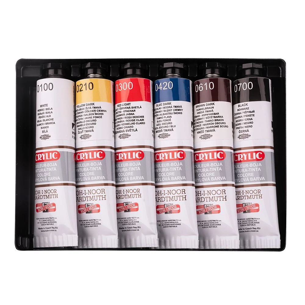 Súprava akrylových farieb 1627/6 6 × 40 ml