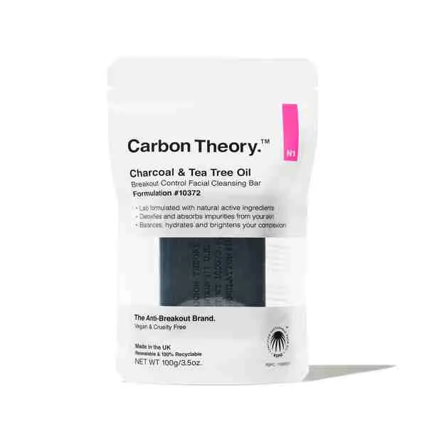 Carbon Theory, Facial Cleansing Bar 100 g, tuhé mydlo