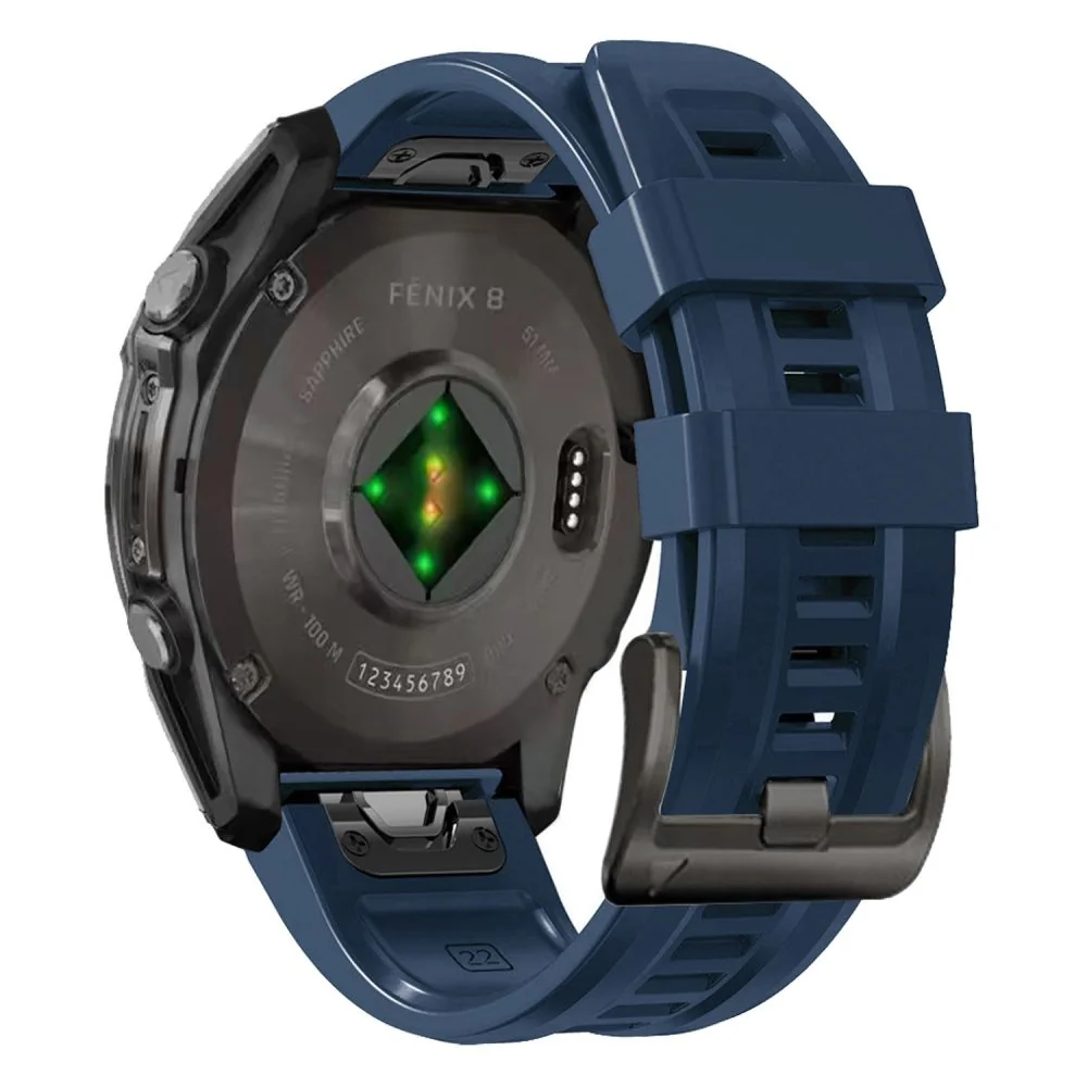 Tech-Protect Silicone remienok na Garmin Fenix 5x / 5x Plus / 6x / 6x Pro / 7x / 8 51mm, navy blue