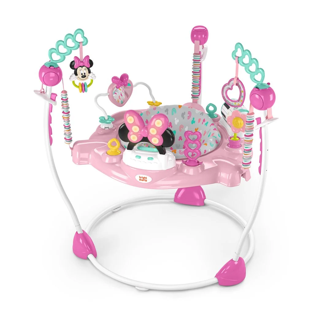 Skákadlo/aktívne centrum 2v1 Minnie Mouse Forever Besties 6m+ do 11 kg