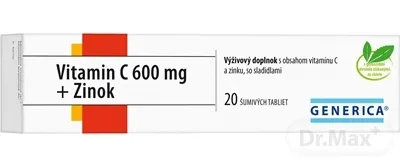 GENERICA Vitamin C 600 mg + Zinok