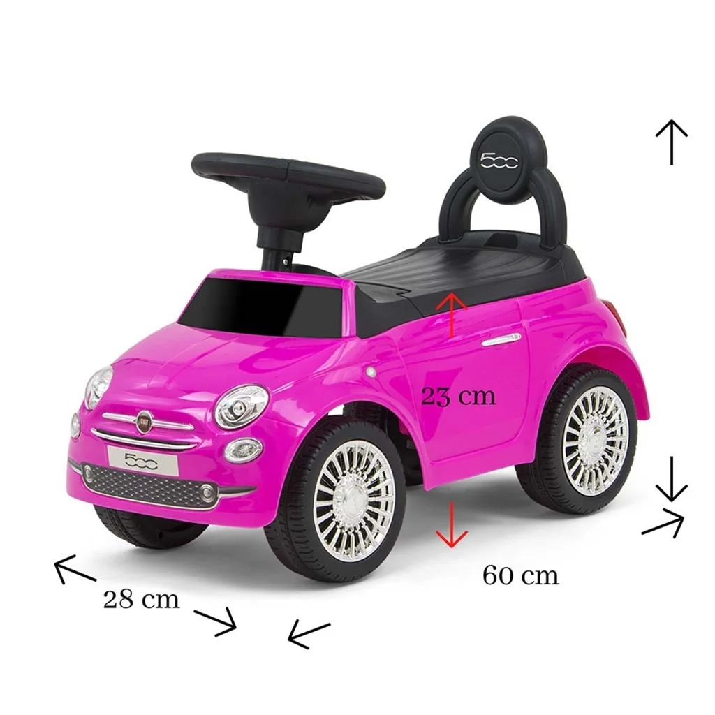 Detské odrážadlo Milly Mally FIAT ružové , 20C45598