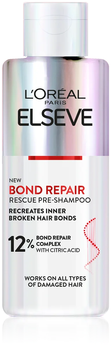 L'Oréal Paris Elseve Bond Repair regeneračná predšamponová starostlivosť s kyselinou citrónovou, pre všetky typy poškodených vlasov, 200 ml 1×200 ml, regeneračná predšamponová starostlivosť