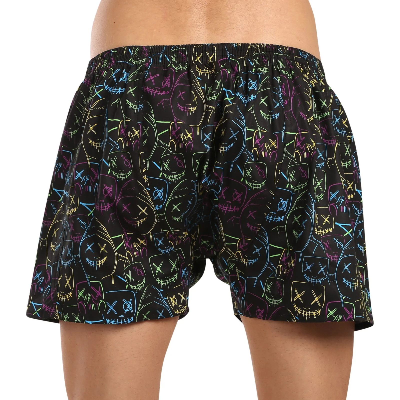 3PACK pánske trenky art klasická guma viacfarebné (3A18023) XL