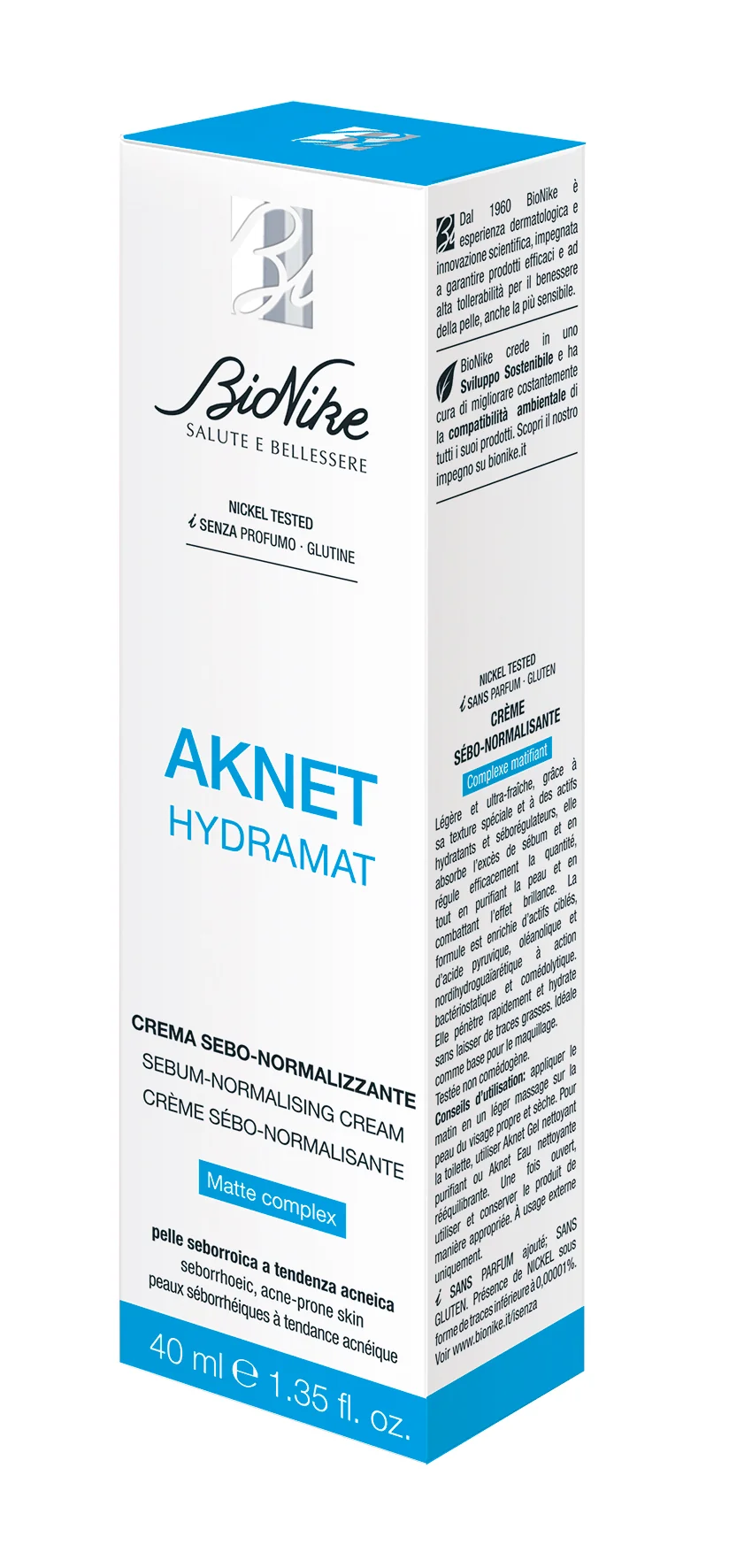 BioNike Aknet hydramat krém na reguláciu mazu 40 ml