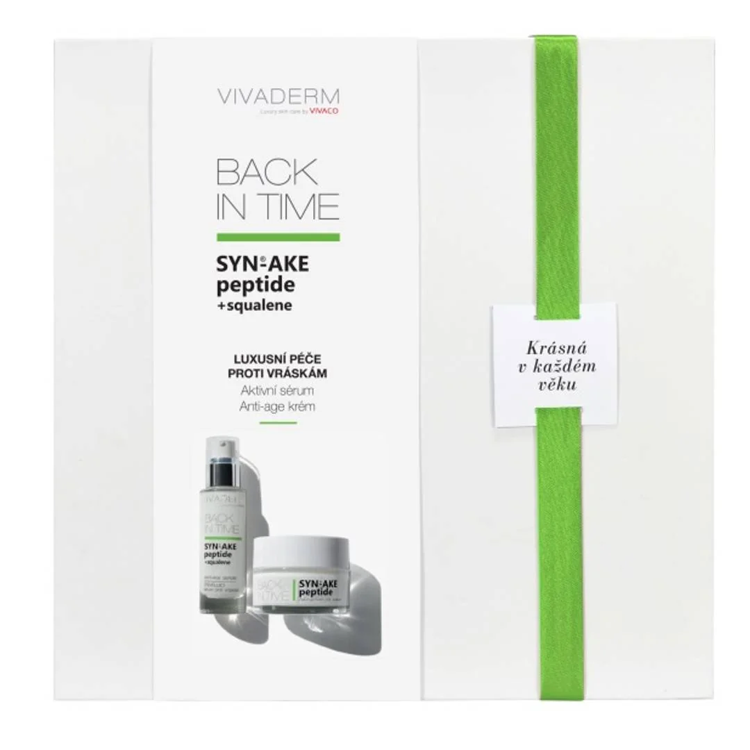 VIVACO VIVADERM luxusné darčekové balenie anti-age kozmetiky s hadím jedom v papierovom boxe BIT2303