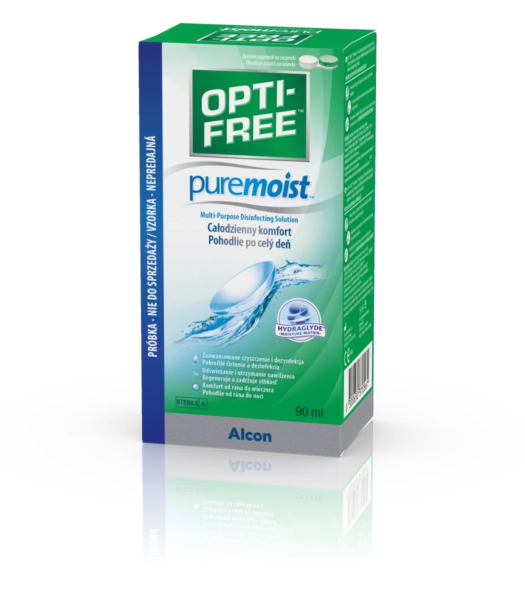 OPTI-FREE PureMoist 90 ml 1×90 ml, roztok na kontaktné šošovky