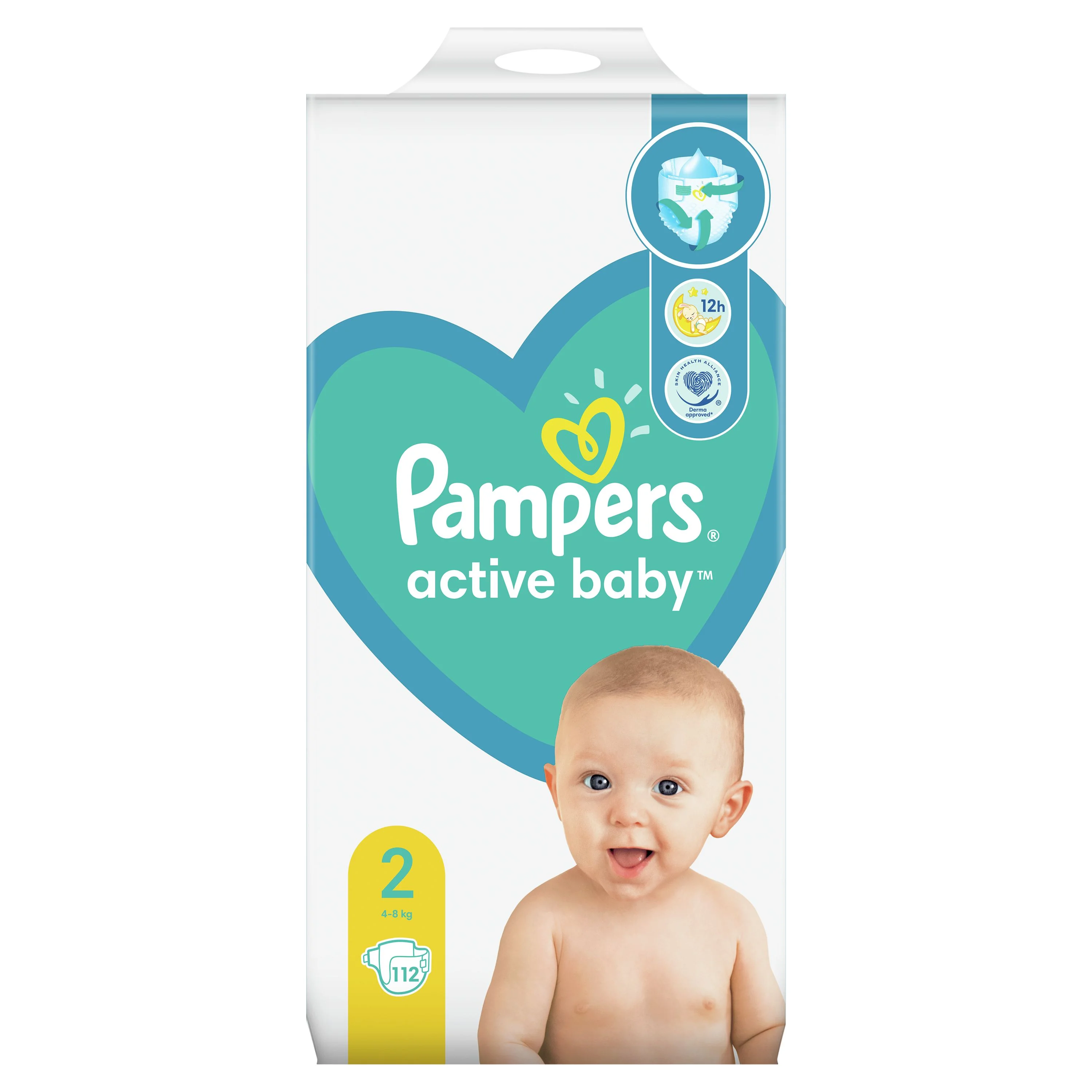 Pampers Active Baby MP+ S2 112ks (4-8kg) 1×112 ks