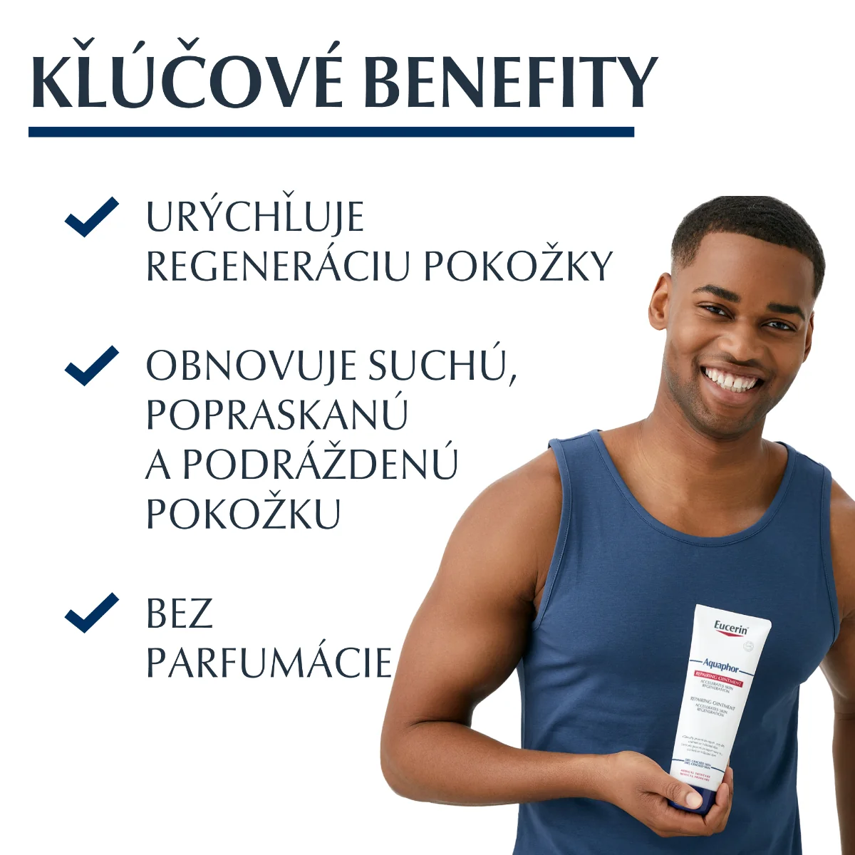 Eucerin Aquaphor Regeneračná masť 1×220 ml, obnova veľmi suchej pleti