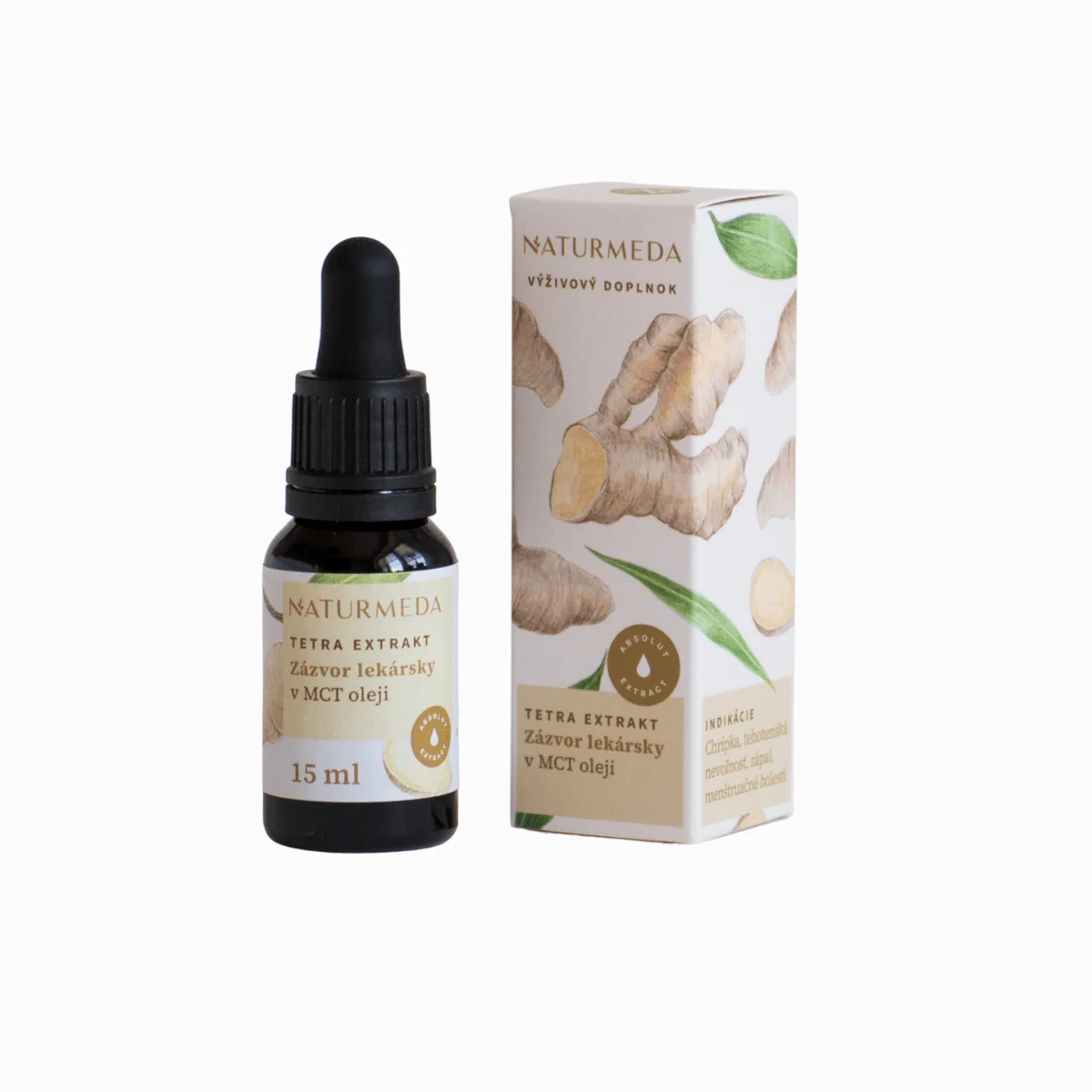 Zázvor lekársky – Tetra bylinný extrakt – 15 ml – Naturmeda