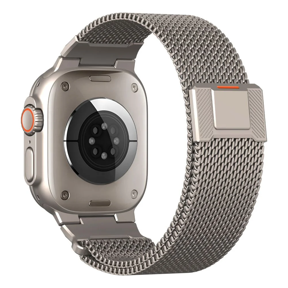 Tech-Protect Milano Vanguard remienok na Apple Watch 44/45/46/49mm, titanium tanium
