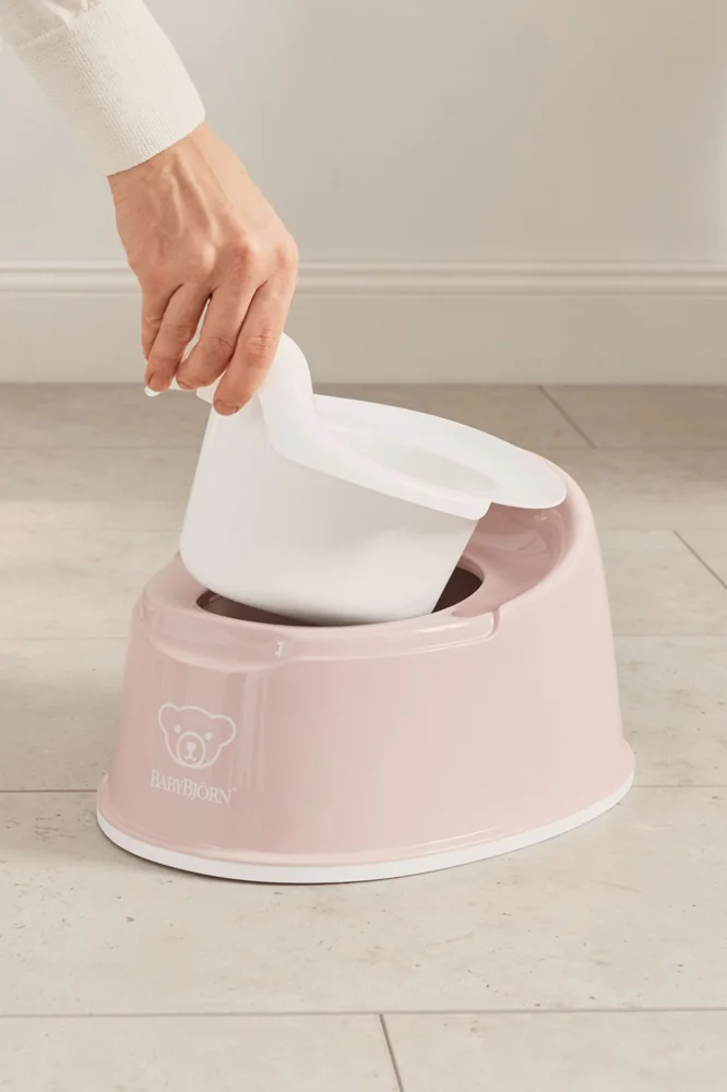 BABYBJÖRN Nočník Smart Powder Pink/White 1×1 ks