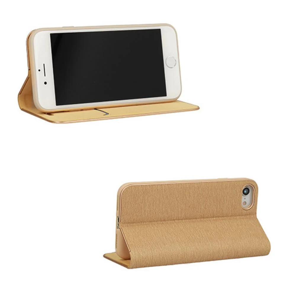 Elegantné knížkové puzdro pre Samsung Galaxy A54 Zlatá