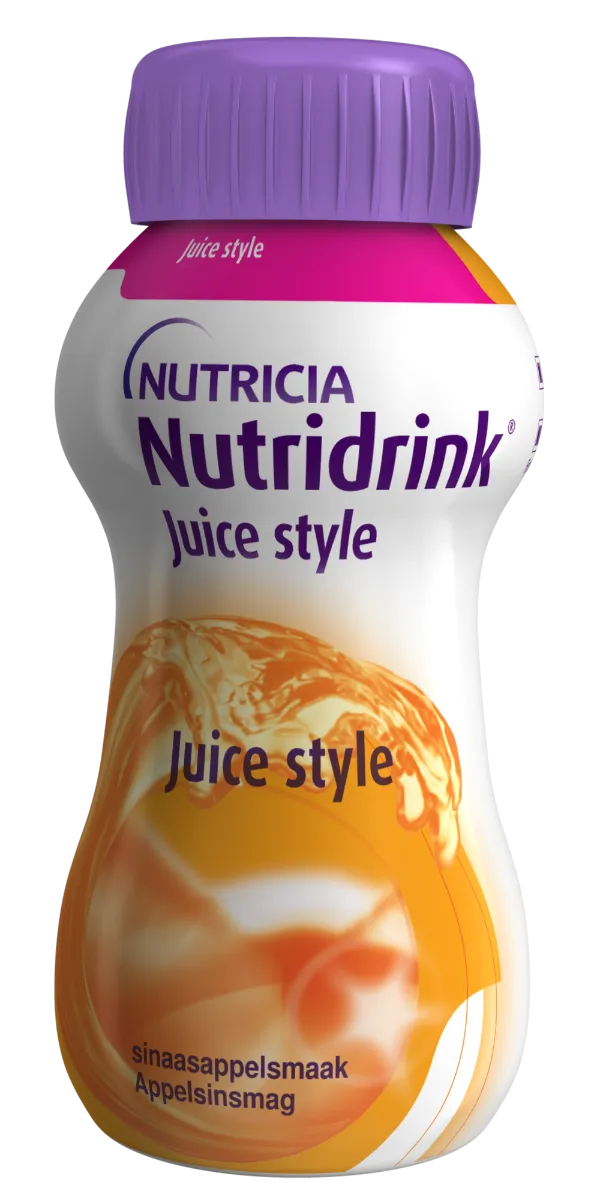 NUTRIDRINK Juice Style Pomaranč 4×200 ml, pomarančová príchuť
