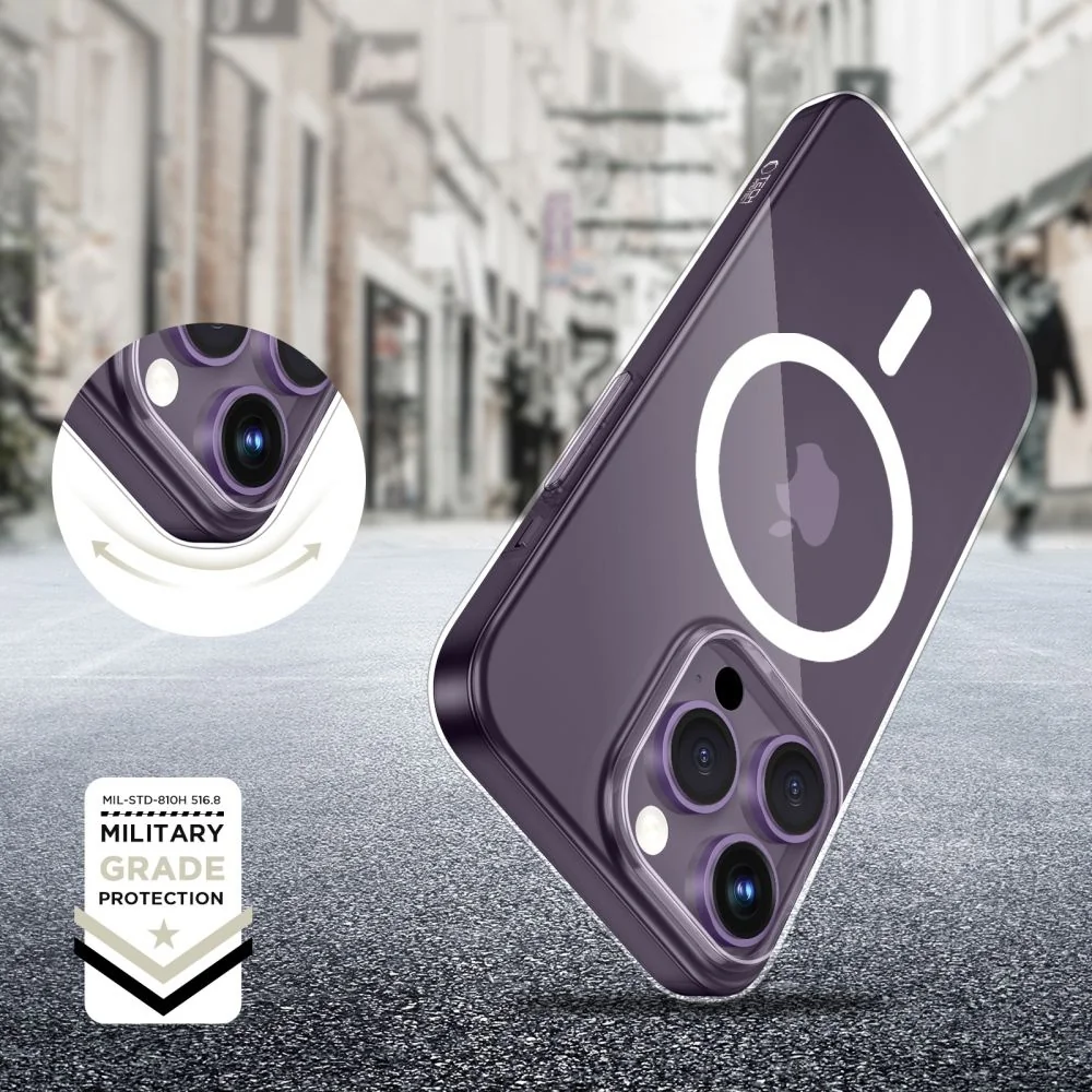 Tech-Protect FlexAir MagSafe kryt na iPhone 14 Pro Max, priesvitný