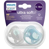 Philips AVENT Cumlík Ultrasoft Premium zvieratko 6-18m chlapec 2 ks