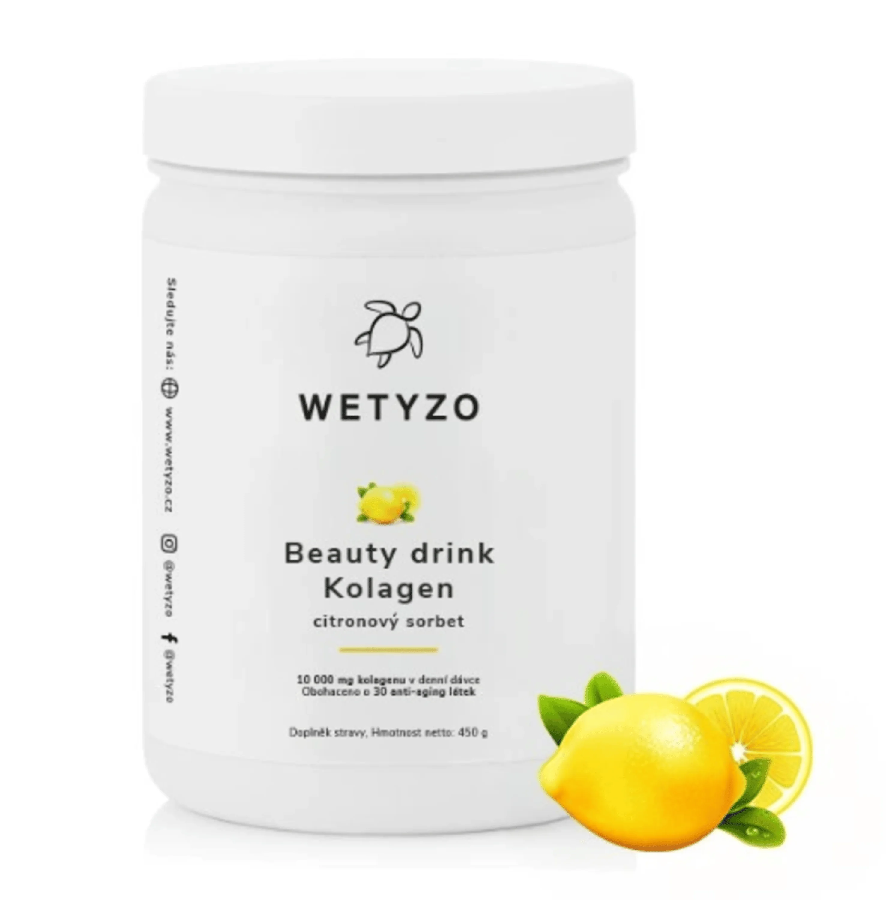 Kolagén Beauty Drink s vitamínmi na vlasy, nechty a pleť citrónový sorbet