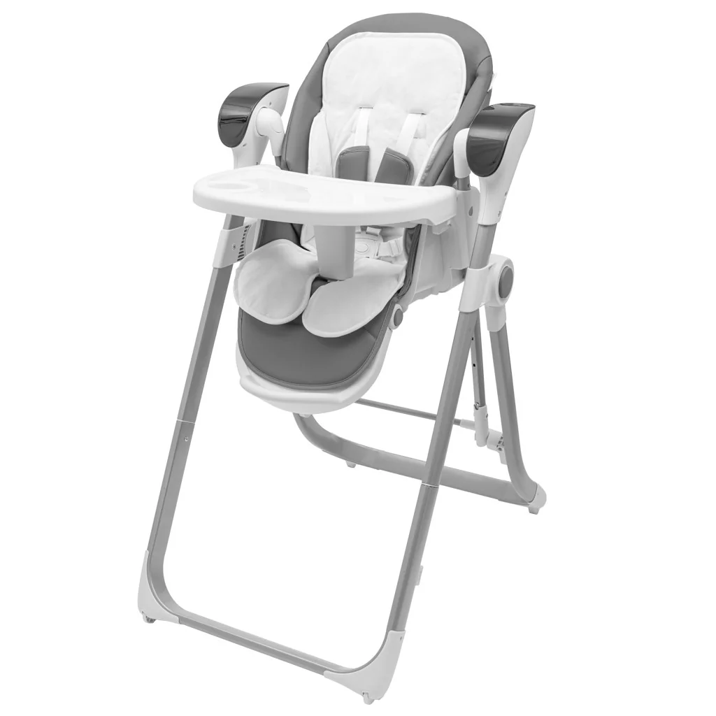 Detská jedálenská stolička 2v1 pre deti SMART New Baby grey ,