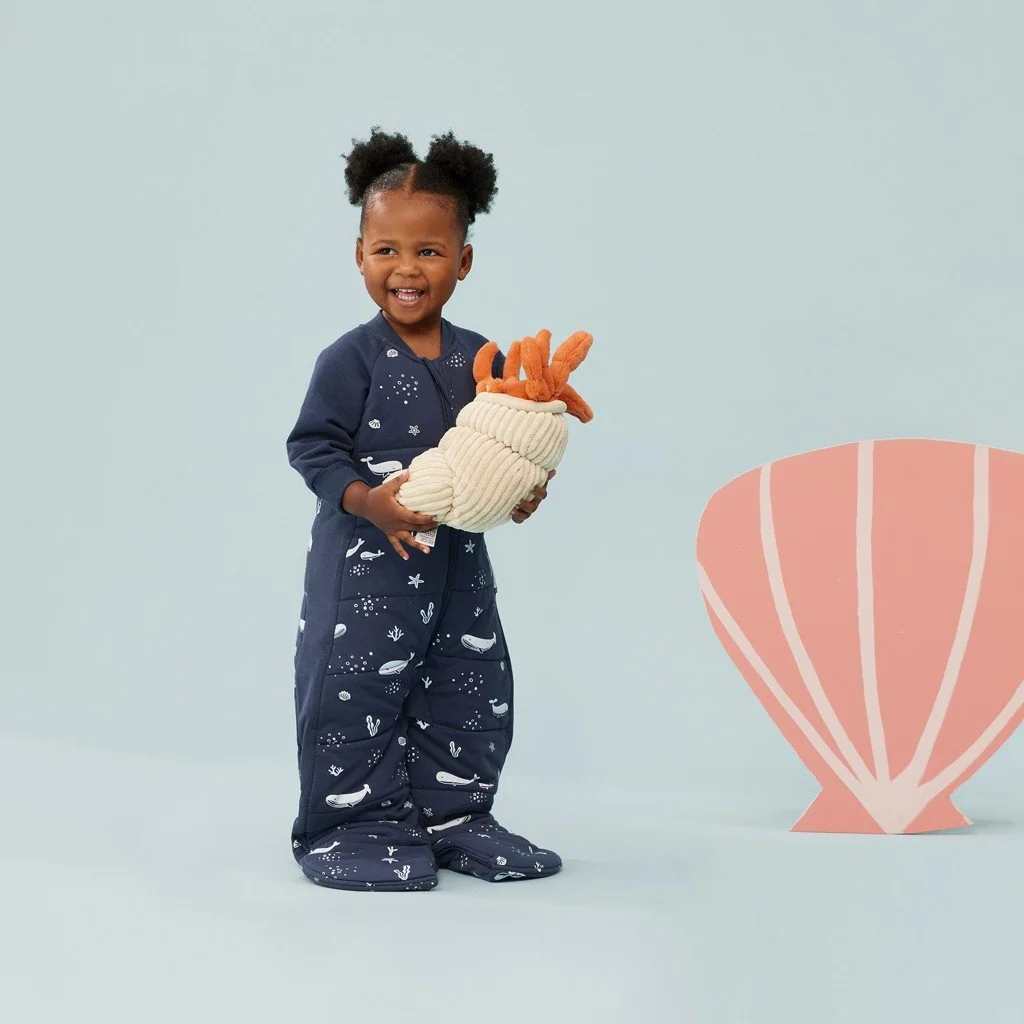 Vak a overal na spanie 2v1 organická bavlna Suit Whale 8-24 m, 8-14 kg, 2,5 tog