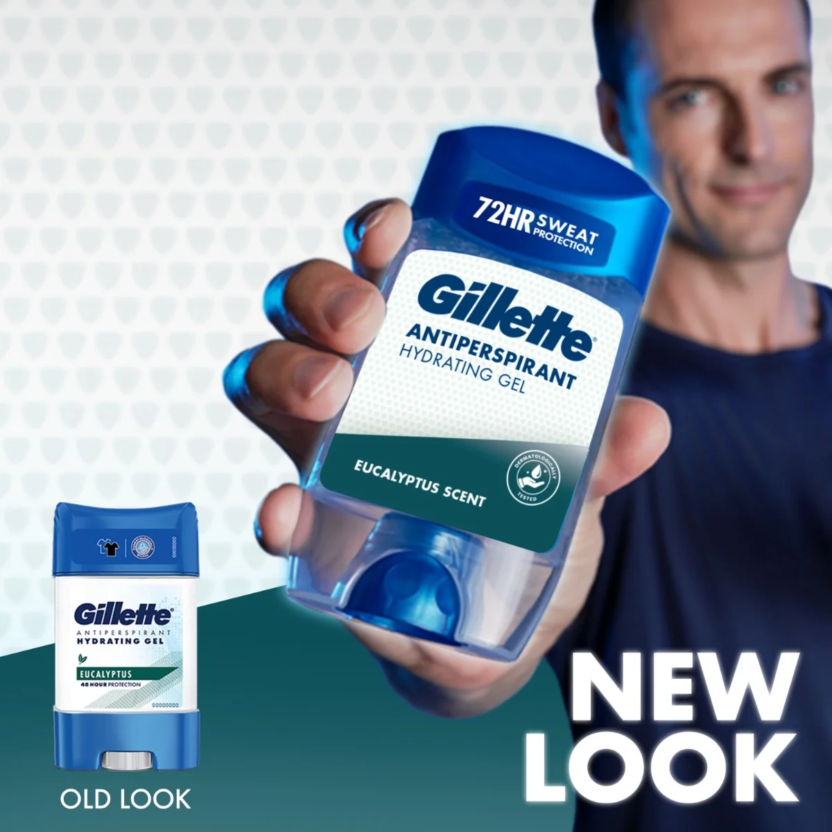 Gillette Eucalyptus Scent Pánsky gélový antiperspirant 70 ml