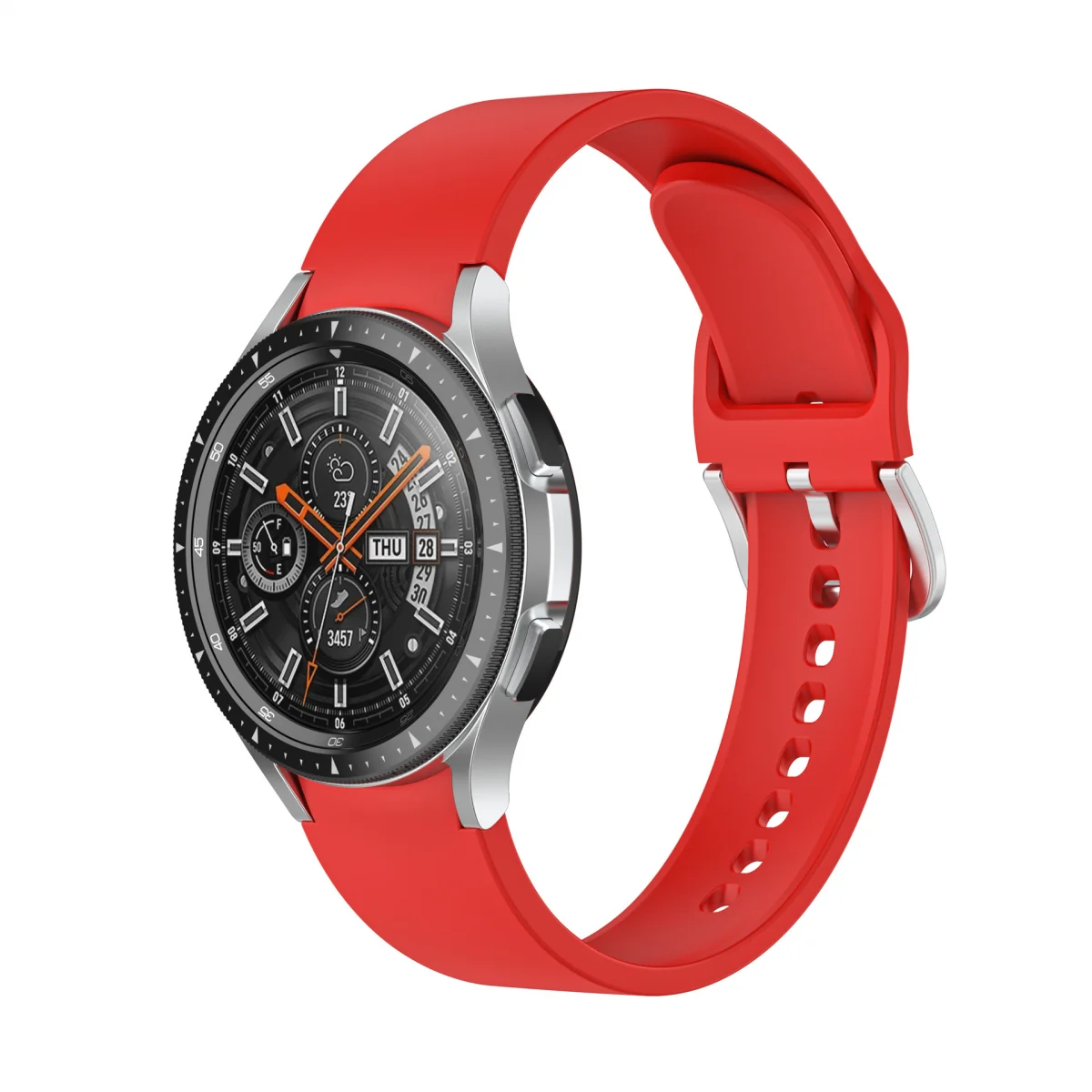 Bstrap Silicone remienok na Samsung Galaxy Watch 4 / 5 / 5 Pro / 6 red