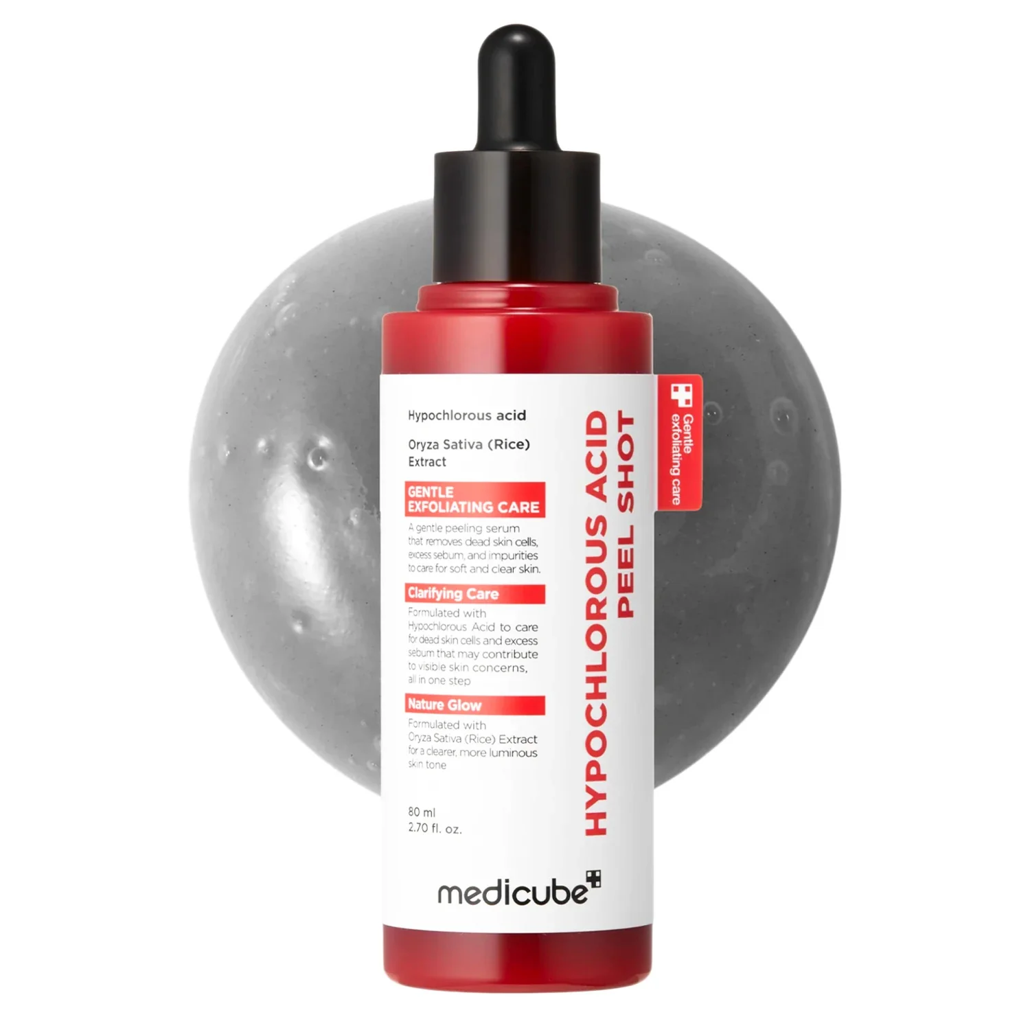 Medicube Hypochlorous Acid Rice Body Peel Shot Jemný telový peeling na hrubú pokožku s kyselinou hypochlórovou 280ml