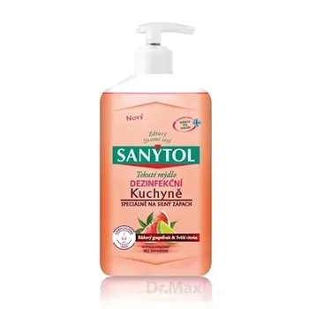 SANYTOL Tekuté mydlo Kuchyňa 1×250 ml, dezinfekčné, Ružový grepfruit a citrón