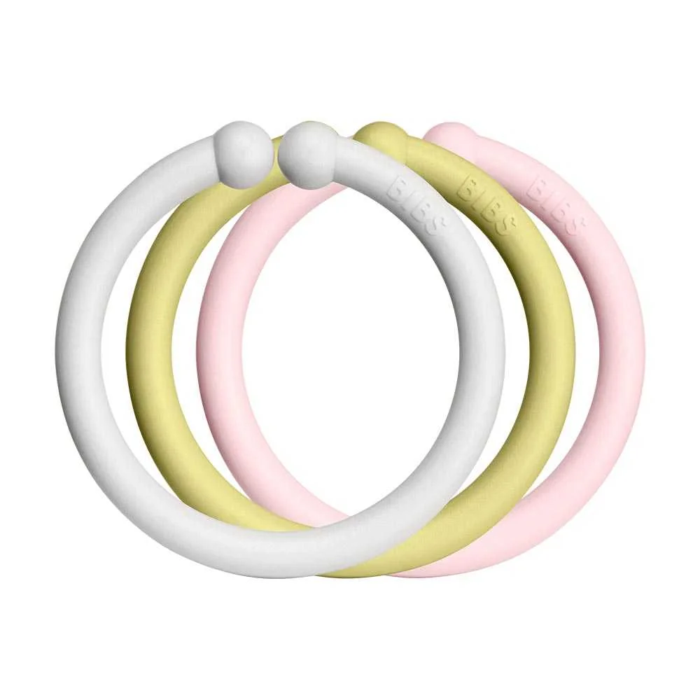 BIBS Loops krúžky  haze/meadow/blossom 1×12 ks, krúžky