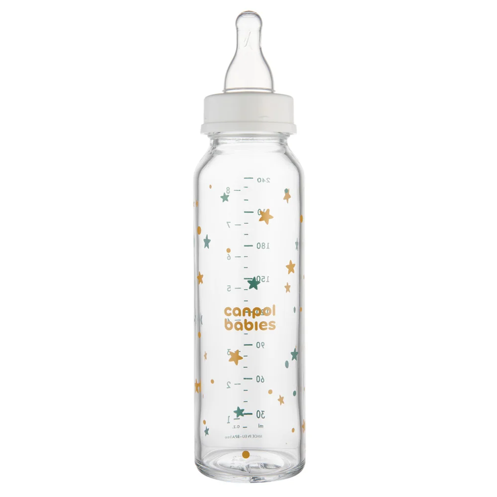 Canpol Babies Fľaša Dekor 240ml 1×1 set, detská starostlivosť