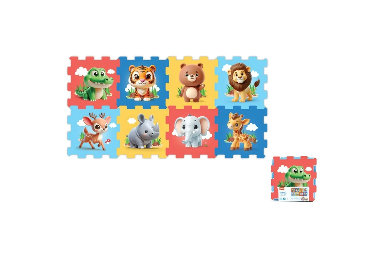 Bloky mäkké zvieratká 8ks/29cm