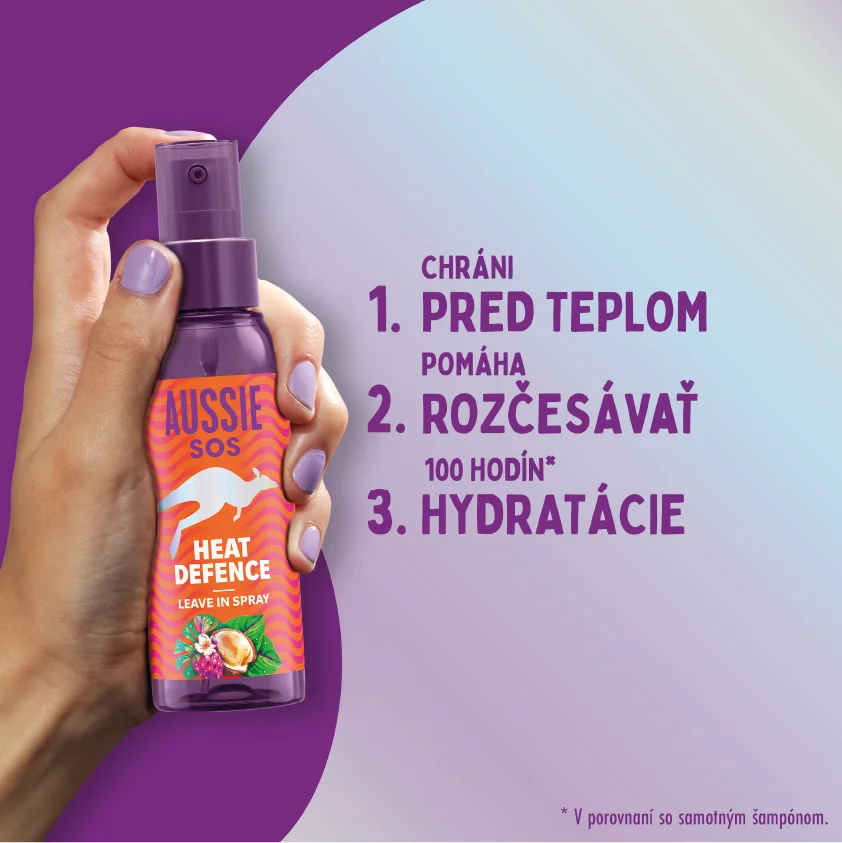 Aussie SOS Heat Defence Sprej 1×100 ml, SOS sprej na vlasy