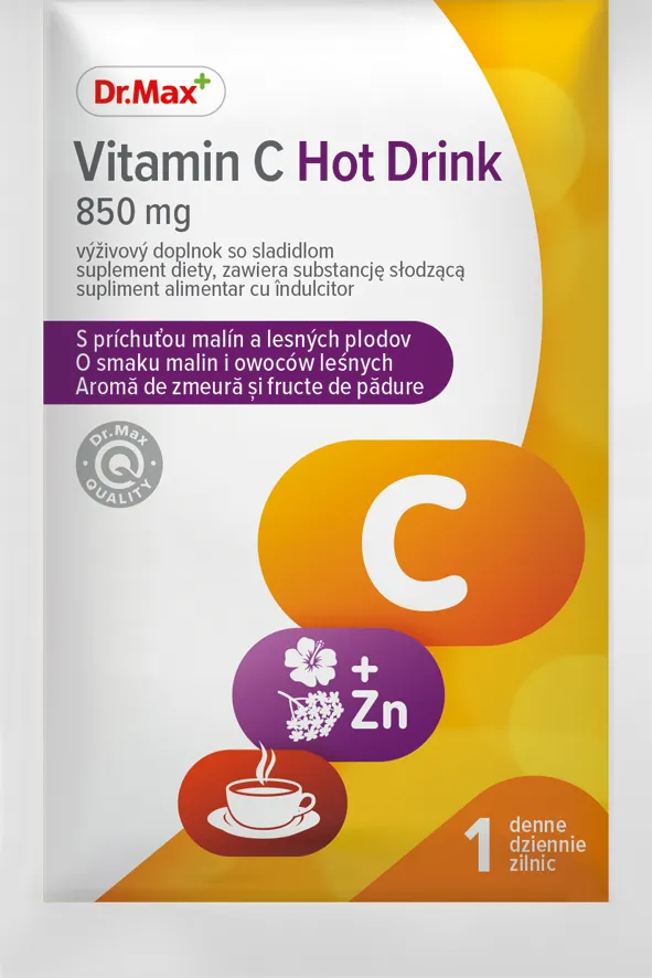 Dr.Max Vitamin C Hot Drink 10 vreciek, teplý nápoj s vitamínom C