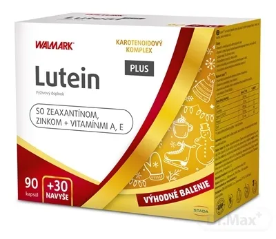 W line Lutein PLUS 90 + 30 cps. navyše 1x1 set, výhodne balenie výživového doplnku s obsahom zinku a vitamínu A, E