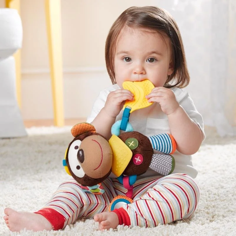 Hračka aktívna na C krúžku Bandana Buddies Opička 0m+ 