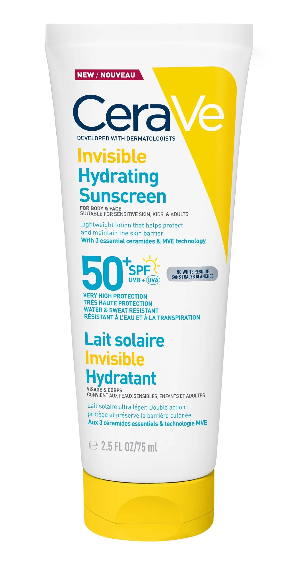 CERAVE Hydratačné opaľovacie mlieko SPF 50 75 ml