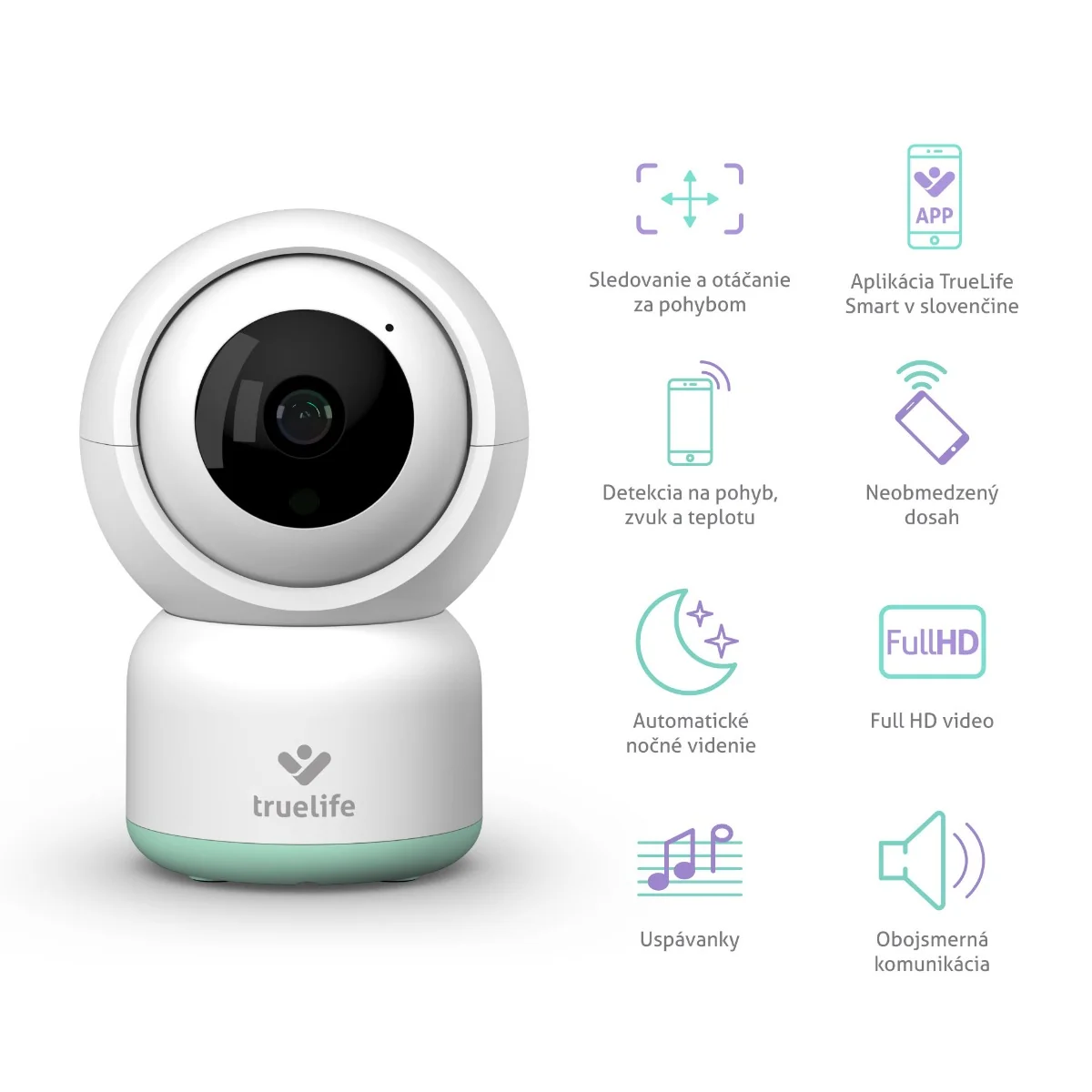 TrueLife NannyCam R3 Smart "Poškodený obal" 1×1 ks, detská pestúnka, produkt s poškodeným obalom