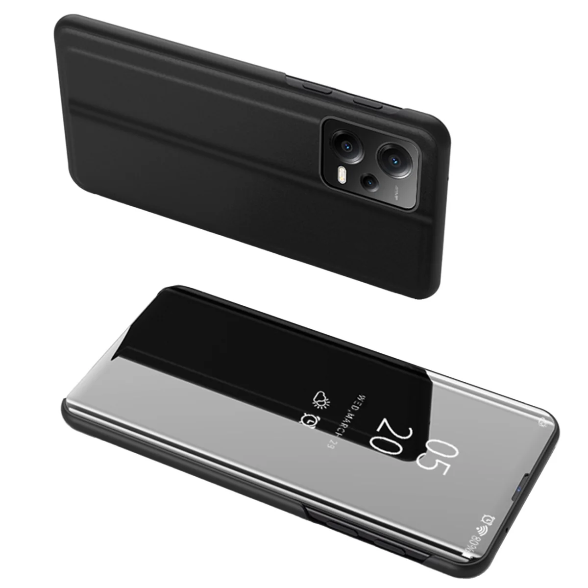 MG Clear View knižkové puzdro na Xiaomi Redmi Note 12 5G / Poco X5 5G čierne
