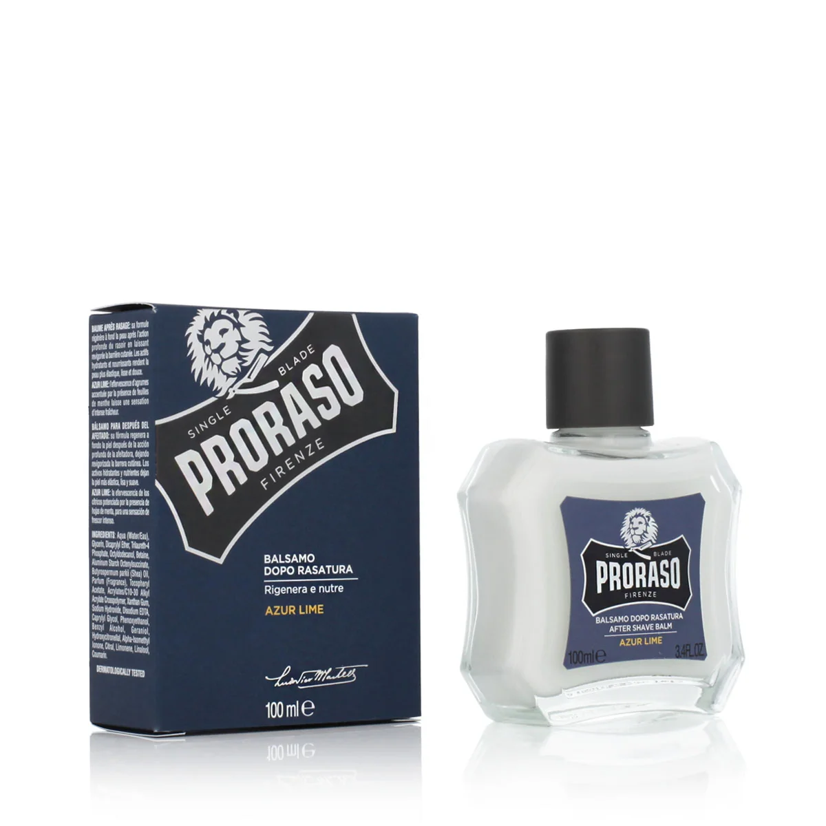 Balzam po holení Proraso After shave balm Azur lime 100ml