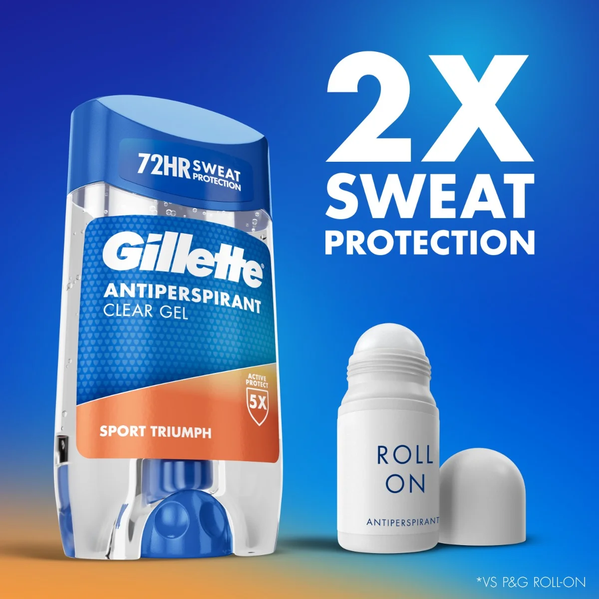 Gillette Sport Triumph Pánsky gélový antiperspirant 70 ml