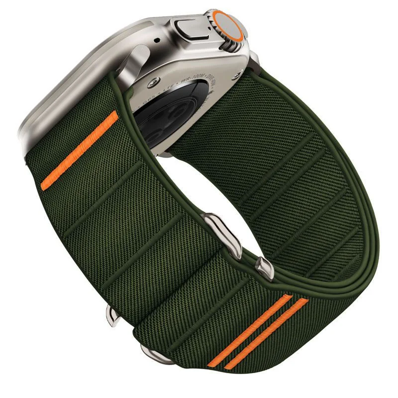 Tech-Protect Nylon Slip remienok na Apple Watch 44/45/46/49mm, khaki