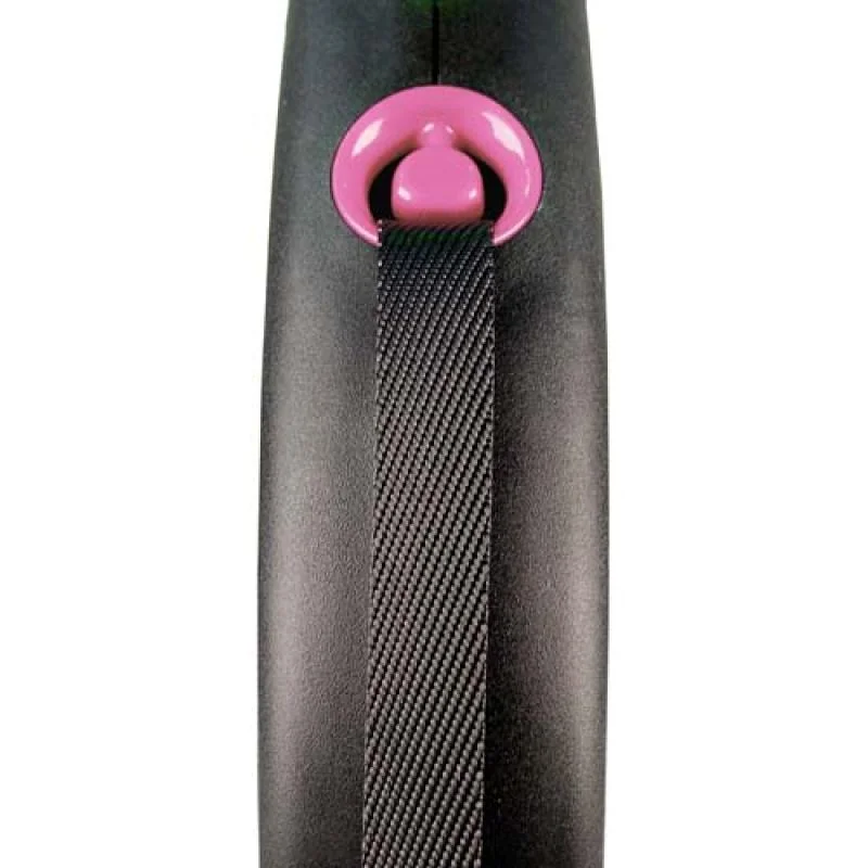 flexi Black Design L popruh 5m ružová do 50kg