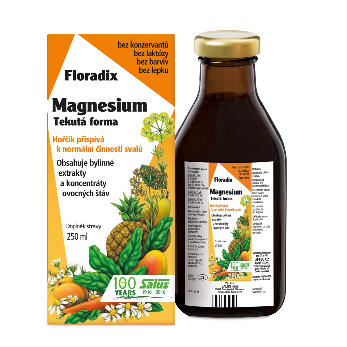 SALUS Floradix Magnesium 1×250 ml, tekutá forma