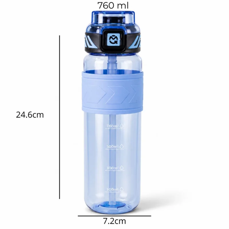 Livefy fľaša na vodu Aqua 680ml, modrá