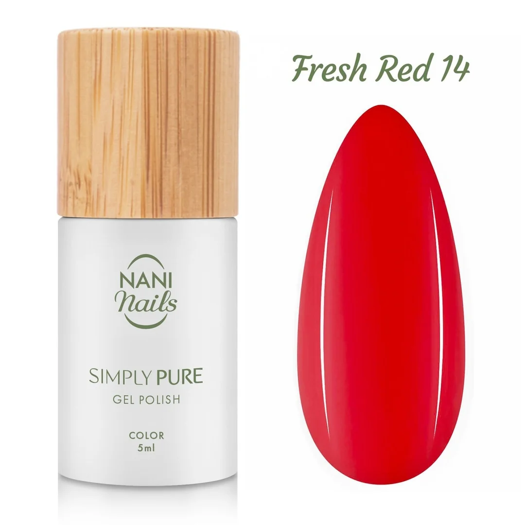 Gél lak Simply Pure – Fresh Red 5 ml, UV/LED gél lak